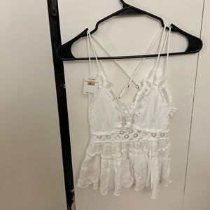 Lulus white lace cami